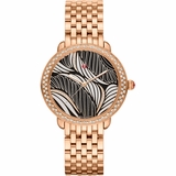 Michele Serein Rose Gold Diamond Dial Ladies Watch MWW21B000091